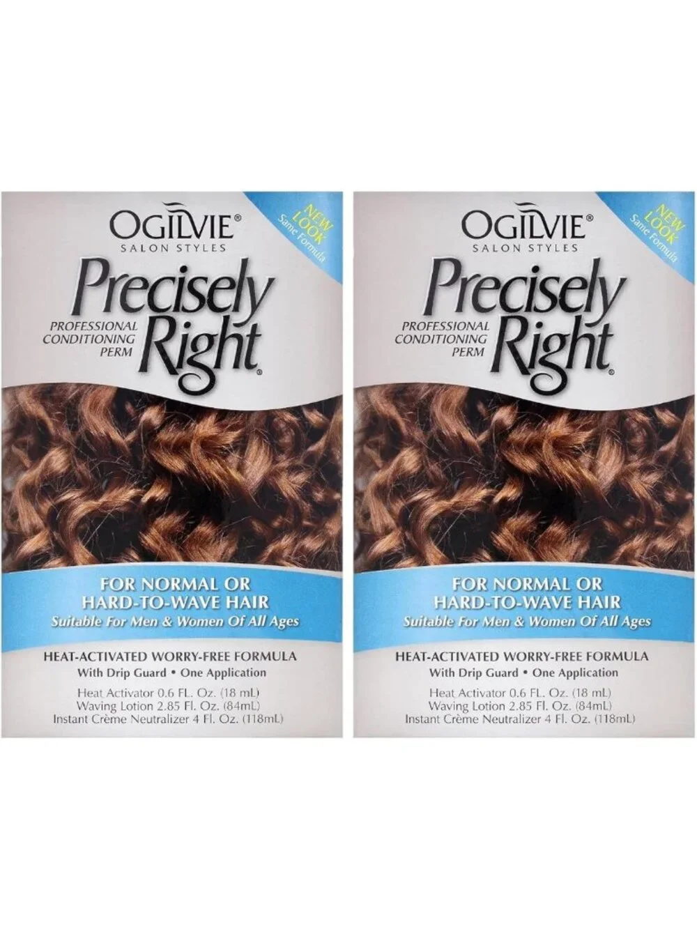 Perm Solution for Normal Hair - Pack of 2, Long-Lasting Curls & Waves